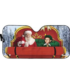 Gearhuman 3D Santa Claus Sleigh Custom Car Auto Sunshade GW06105 Auto Sunshade 57''x27.5'' 