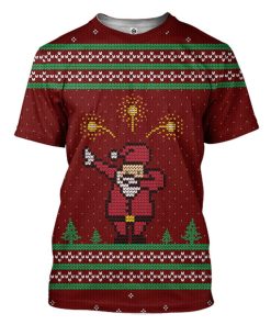 Gearhuman 3D Santa Dab Ugly Custom Tshirt Apparel GQ07103 3D T-shirt 