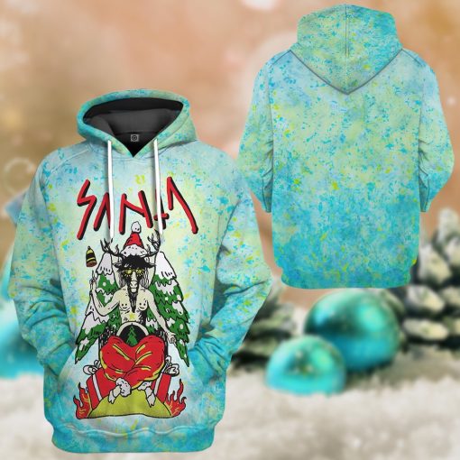 Gearhuman 3D Satan Claus Custom Hoodie Apparel GW12106 3D Apparel