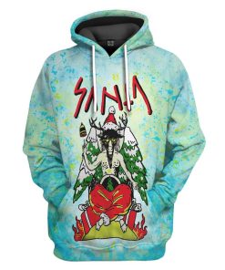 Gearhuman 3D Satan Claus Custom Hoodie Apparel GW12106 3D Apparel Hoodie S 