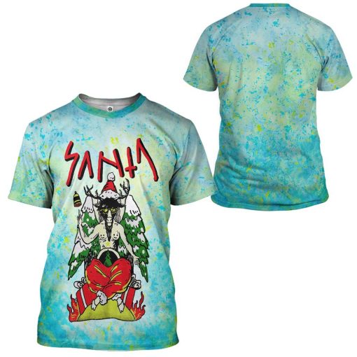 Gearhuman 3D Satan Claus Custom Tshirt Apparel GW12106 3D T-shirt