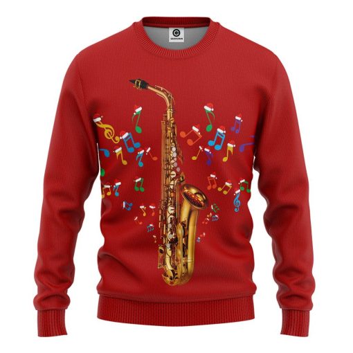 Gearhuman 3D Saxophone Custom Tshirt Apparel GX03115 3D Apparel Long Sleeve S