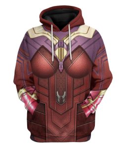Gearhuman 3D Scarlet Witch Costume Custom Tshirt Hoodie Apparel CW17121 3D Apparel Hoodie S 