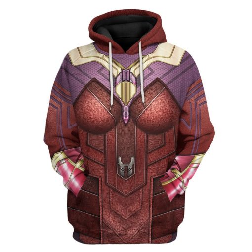 Gearhuman 3D Scarlet Witch Costume Custom Tshirt Hoodie Apparel CW17121 3D Apparel Hoodie S