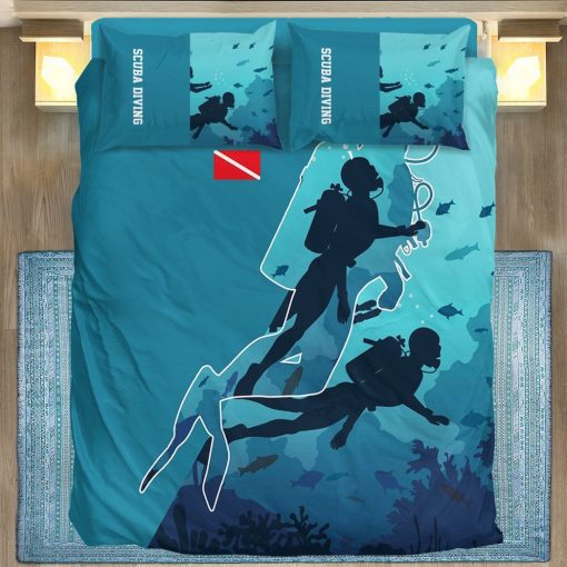 Gearhuman 3D Scuba Diving Custom Bedding Set GV06111 Bedding Set Twin 3PCS