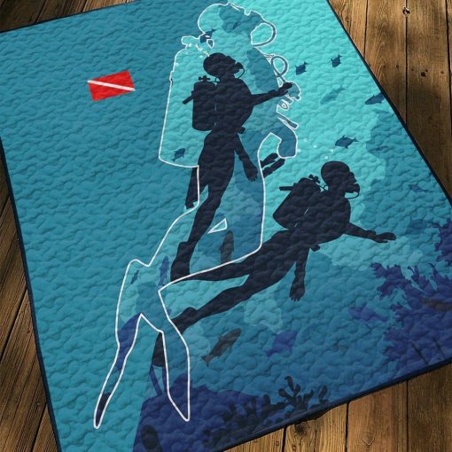 Gearhuman 3D Scuba Diving Custom Quilt GV06112 Quilt