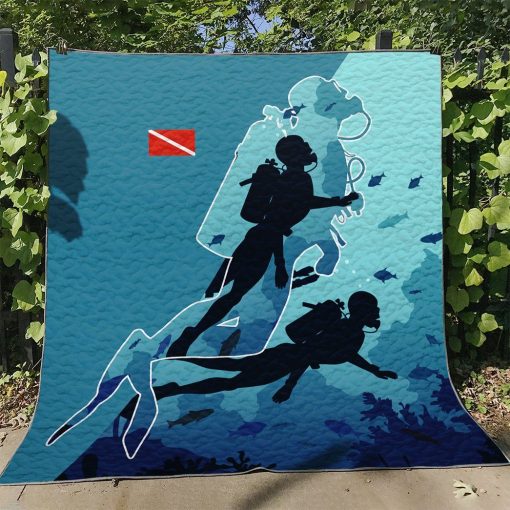 Gearhuman 3D Scuba Diving Custom Quilt GV06112 Quilt