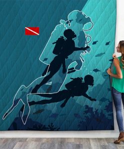 Gearhuman 3D Scuba Diving Custom Quilt GV06112 Quilt Quilt Twins 