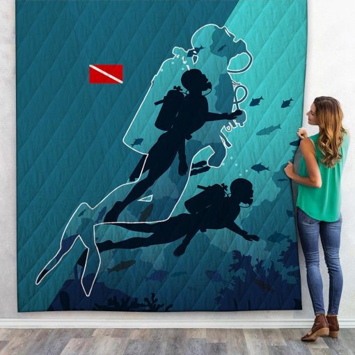 Gearhuman 3D Scuba Diving Custom Quilt GV06112 Quilt Quilt Twins