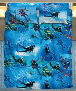 Gearhuman 3D Scuba Diving Hawai Custom Name Bedding GB051125 Bedding Set Twin 3PCS 