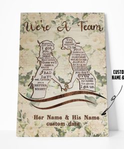 Gearhuman 3D Scuba Diving We Are A Team Custom Name Date Canvas GW20014 Canvas 1 Piece Non Frame M