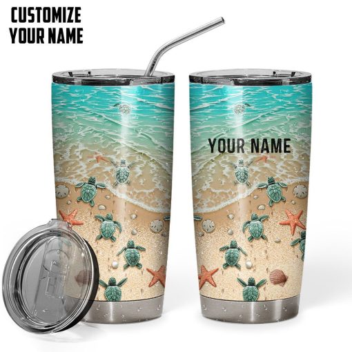 Gearhuman 3D Sea Turtle Custom Name Tumbler GB20015 Tumbler