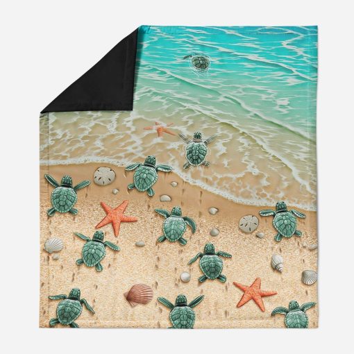 Gearhuman 3D Sea Turtle Custom Quilt GB05117 Quilt