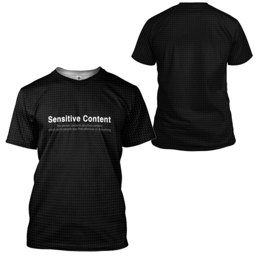 Gearhuman 3D Sensitive Content Custom Tshirt Apparel GQ15091 3D T-shirt