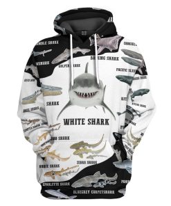Gearhuman 3D Shark Art Custom Tshirt Hoodie Apparel GK290115 3D Apparel Hoodie S