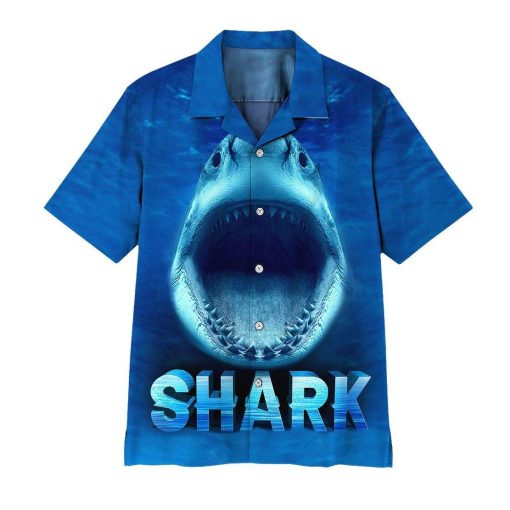 Gearhuman 3D Shark Hawaii Shirt ZZ3105211 Hawai Shirt Short Sleeve Shirt S