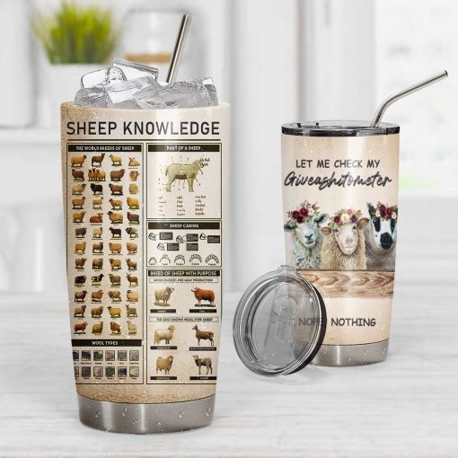 Gearhuman 3D Sheep Knowledge Giveashitometer Custom Tumbler GB01026 Tumbler