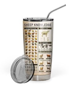 Gearhuman 3D Sheep Knowledge Giveashitometer Custom Tumbler GB01026 Tumbler Short 20oz