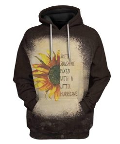 Gearhuman 3D Shes Sunshine Mixed With a Little Hurricane Custom Fleece Hoodie Apparel GH27024 3D Custom Fleece Hoodies Hoodie S 