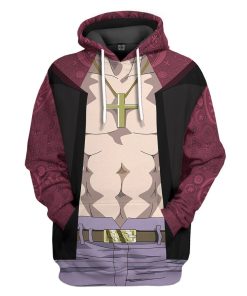 Gearhuman 3D Shichibukai Mihawk One Piece Costume Custom Tshirt Hoodie Apparel GK15127 3D Apparel Hoodie S 