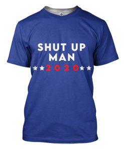 Gearhuman 3D Shut Up Man Custom Tshirt Apparel GW02101 3D T-shirt T-Shirt S 