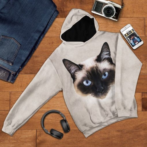 Gearhuman 3D Siamese Cat Tshirt Hoodie Apparel ZL21121 3D Apparel