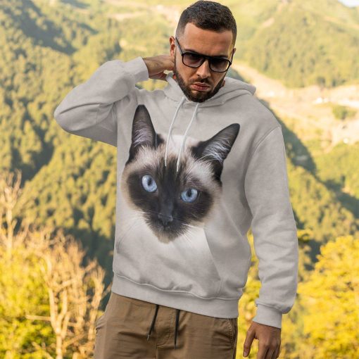 Gearhuman 3D Siamese Cat Tshirt Hoodie Apparel ZL21121 3D Apparel