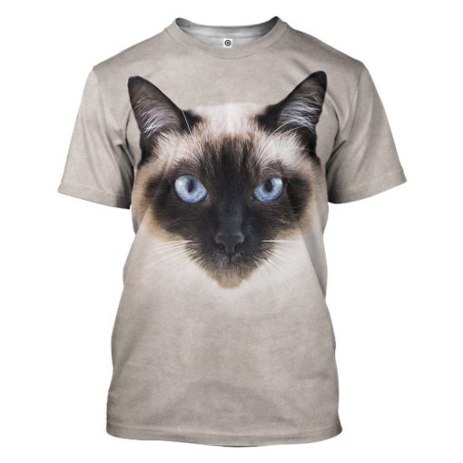 Gearhuman 3D Siamese Cat Tshirt Hoodie Apparel ZL21121 3D Apparel T-Shirt S