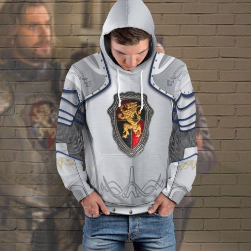 Gearhuman 3D Sir Lancelot Custom Hoodie Apparel GW20081 3D Custom Fleece Hoodies