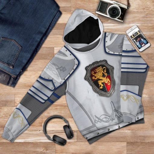 Gearhuman 3D Sir Lancelot Custom Hoodie Apparel GW20081 3D Custom Fleece Hoodies