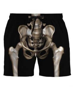 Gearhuman 3D Skeleton Custom Beach Shorts Swim Trunk GW26082 Men Shorts Men Shorts S 