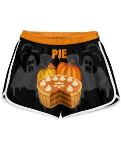 Gearhuman 3D Skeleton Hands Pumpkins Custom Women Shorts GW28086 Women Shorts Women Shorts S 