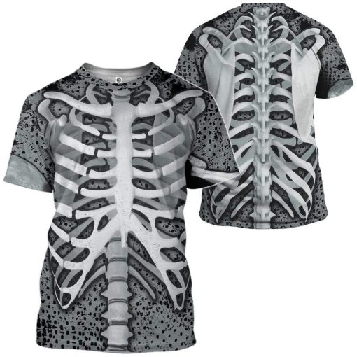 GearHuman 3D Skeleton Hoodie TShirt Apparel SK-QM29111919 3D Custom Fleece Hoodies