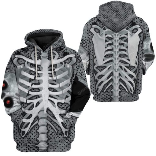 GearHuman 3D Skeleton Hoodie TShirt Apparel SK-QM29111919 3D Custom Fleece Hoodies