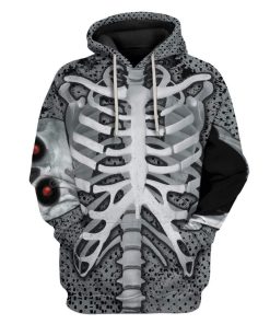 GearHuman 3D Skeleton Hoodie TShirt Apparel SK-QM29111919 3D Custom Fleece Hoodies Hoodie S 
