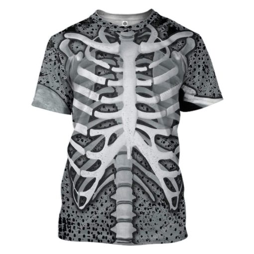 GearHuman 3D Skeleton Hoodie TShirt Apparel SK-QM29111919 3D Custom Fleece Hoodies T-Shirt S