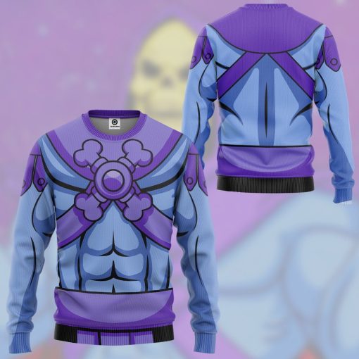 Gearhuman 3D Skeletor He-Man Custom Tshirt Hoodie Apparel GW13012 3D Apparel