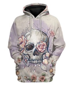 Gearhuman 3D Skull Custom Tshirt Hoodie Apparel CB061122 3D Apparel Hoodie S 