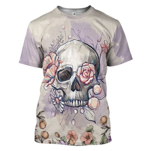 Gearhuman 3D Skull Custom Tshirt Hoodie Apparel CB061122 3D Apparel T-Shirt S