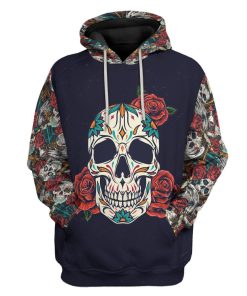Gearhuman 3D Skull Custom Tshirt Hoodie Apparel GB091112 3D Apparel Hoodie S 
