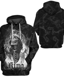 Gearhuman 3D Skull Her King Custom Tshirt Hoodie Apparel GK180117 3D Apparel 