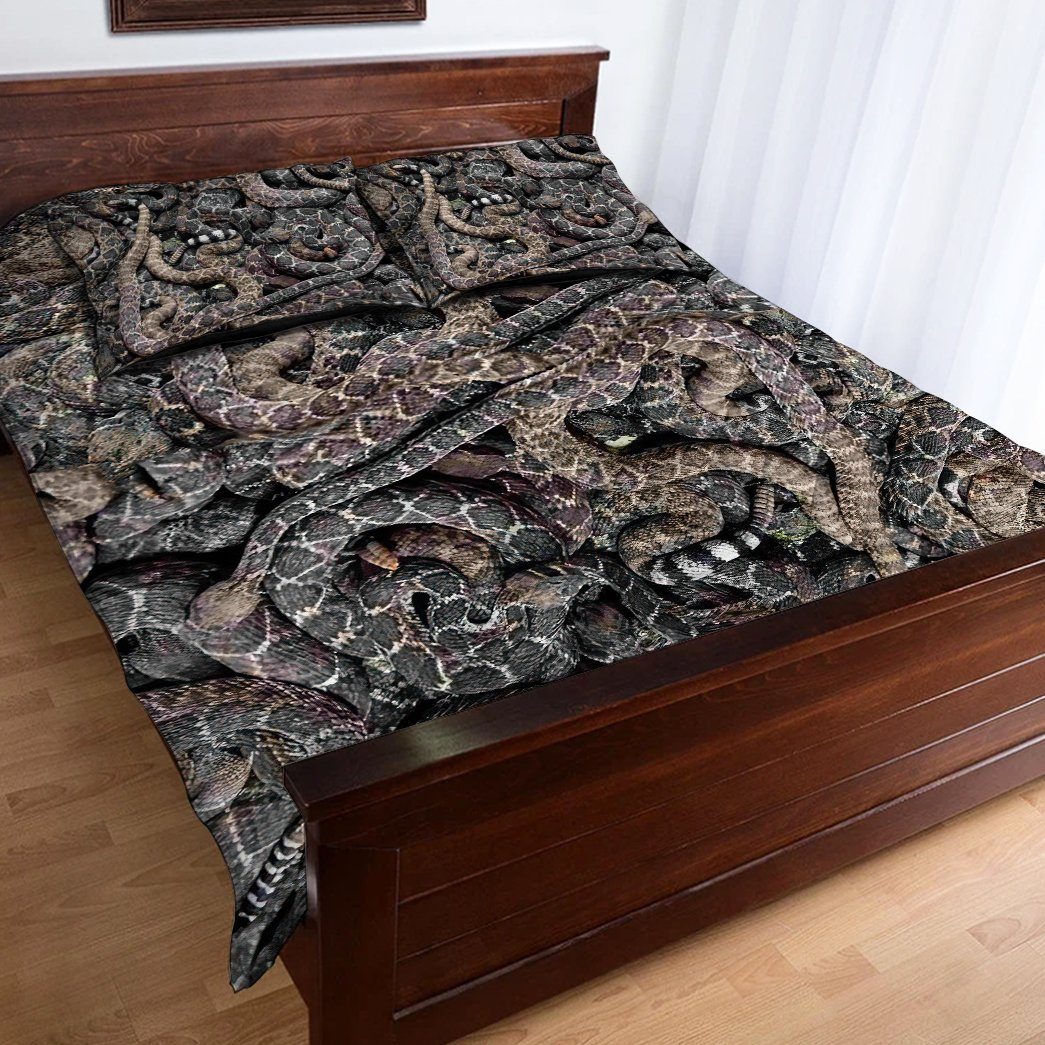 ON-Gearhumans 3D Snake Custom Quilt Set 2 Gearhuman 3D Snake Custom Quilt Set GW01095 Quilt Set