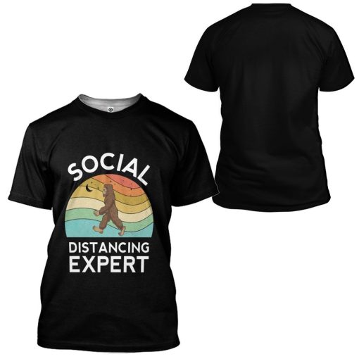 Gearhuman 3D Social Distancing Expert Custom Tshirt Apparel GC28093 3D T-shirt