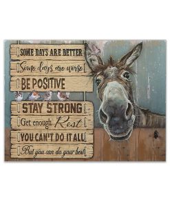 Gearhuman 3D Some Days Are Better Donkey Canvas GB08036 Canvas 1 Piece Non Frame M