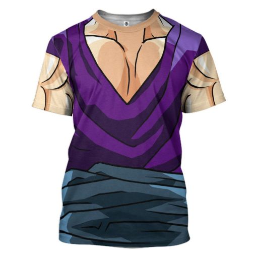 Gearhuman 3D Son Gohan Dragon Ball Custom Tshirt Apparel GV24091 3D T-shirt T-Shirt S