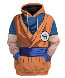 Gearhuman 3D Son Goku Custom Hoodie Apparel GV260510 3D Custom Fleece Hoodies Hoodie S 
