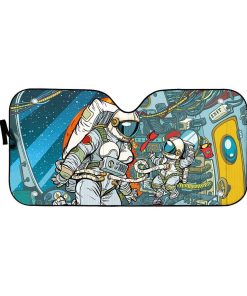 Gearhuman 3D Space Family Custom Car Auto Sunshade GW17096 Auto Sunshade 57''x27.5'' 