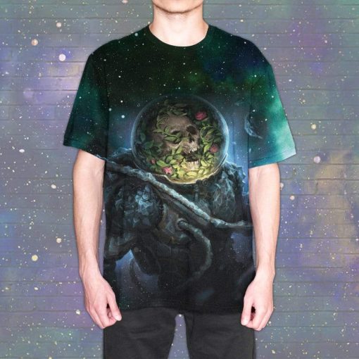 Gearhuman 3D Space Flowers Custom T-Shirts Hoodies Apparel GM18025 3D Custom Fleece Hoodies