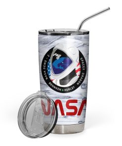 Gearhuman 3D Space Force Nasa Demo 2 Custom Name Design Vacuum Insulated Tumbler GV09063 Tumbler 20oz 