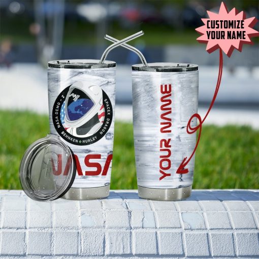 Gearhuman 3D Space Force Nasa Demo 2 Custom Name Design Vacuum Insulated Tumbler GV09063 Tumbler